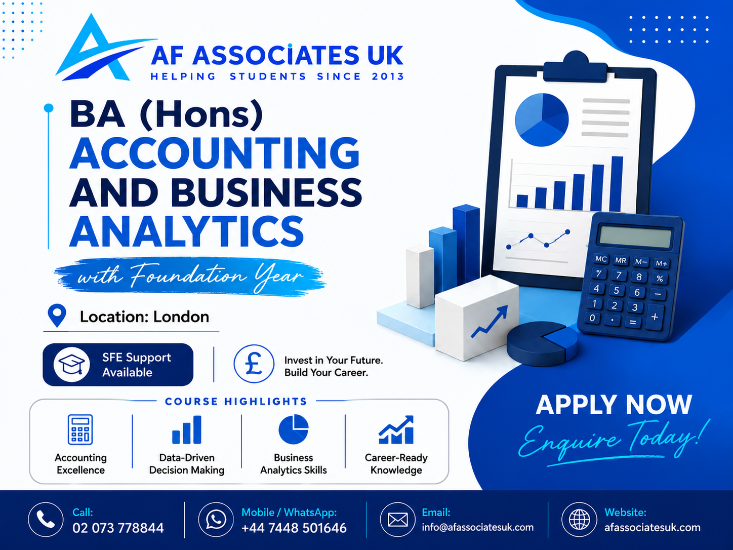 BA (Hons) Accounting & Business Analytics in London