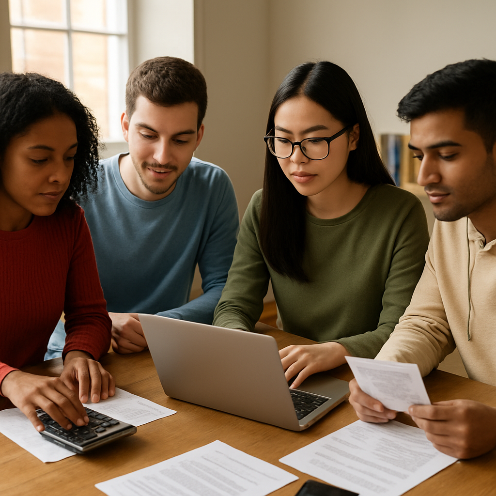 Students managing their finances