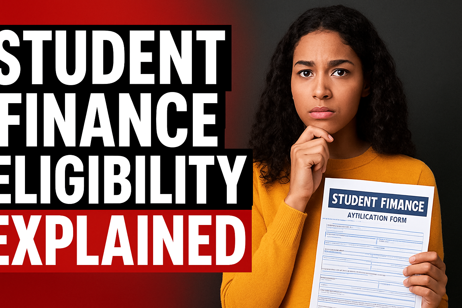 Student Finance Eligibility Explained