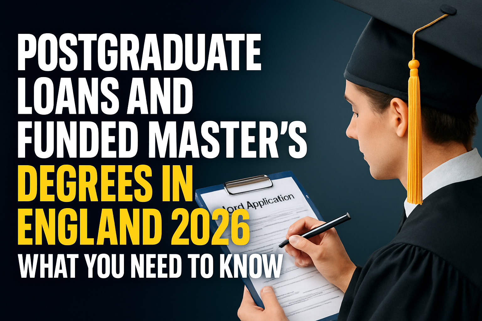 Postgraduate loan application process