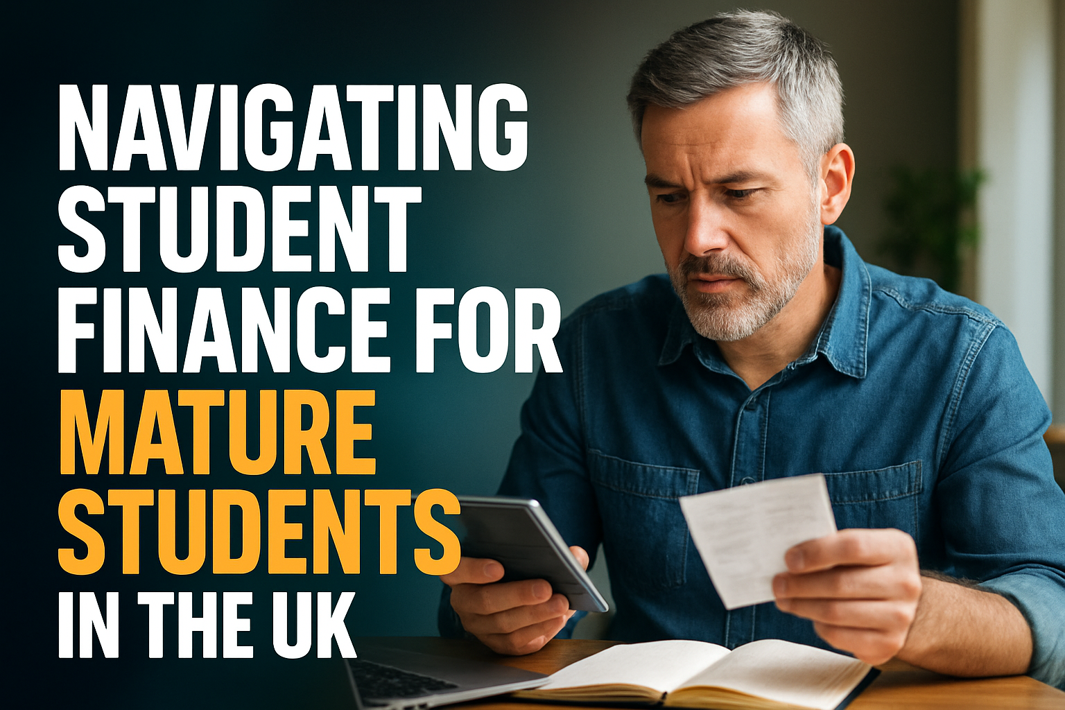 Mature students exploring student finance options