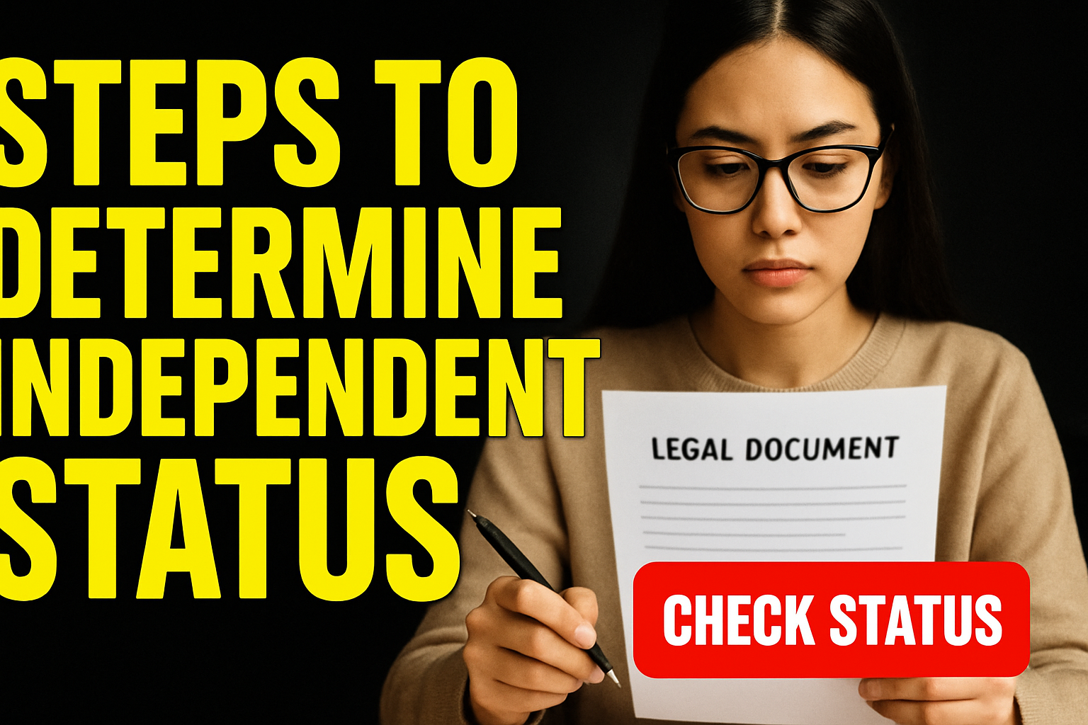Steps to Determine Independent Status