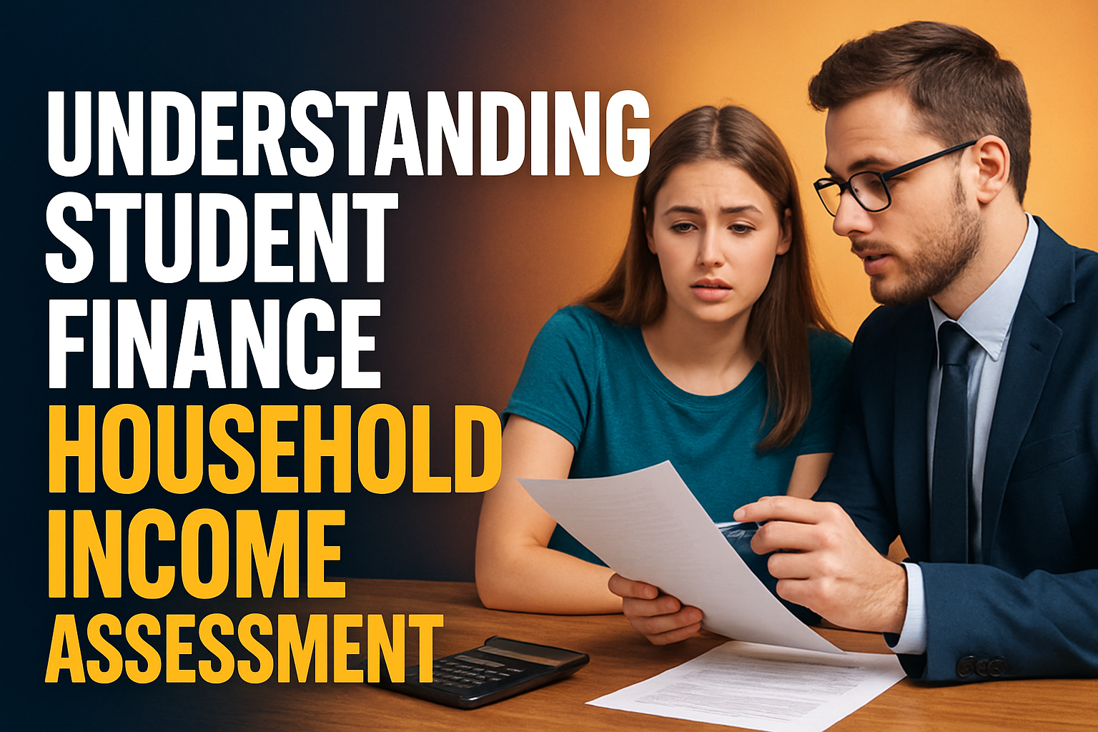 Household income assessment for student finance