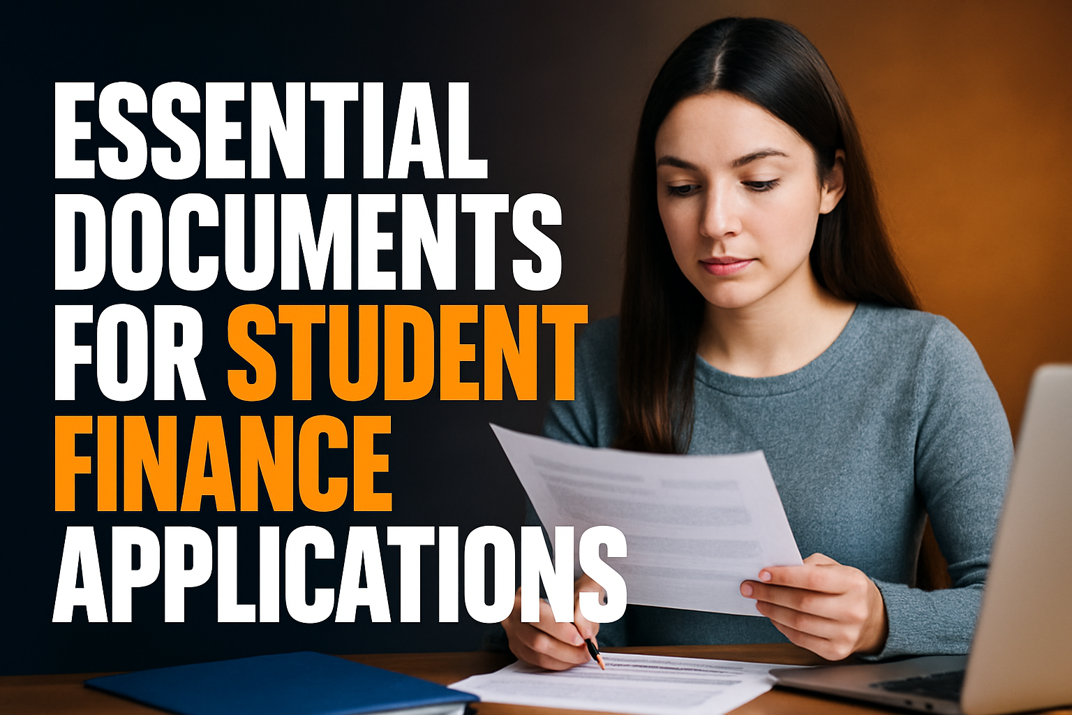Essential documents for student finance applications