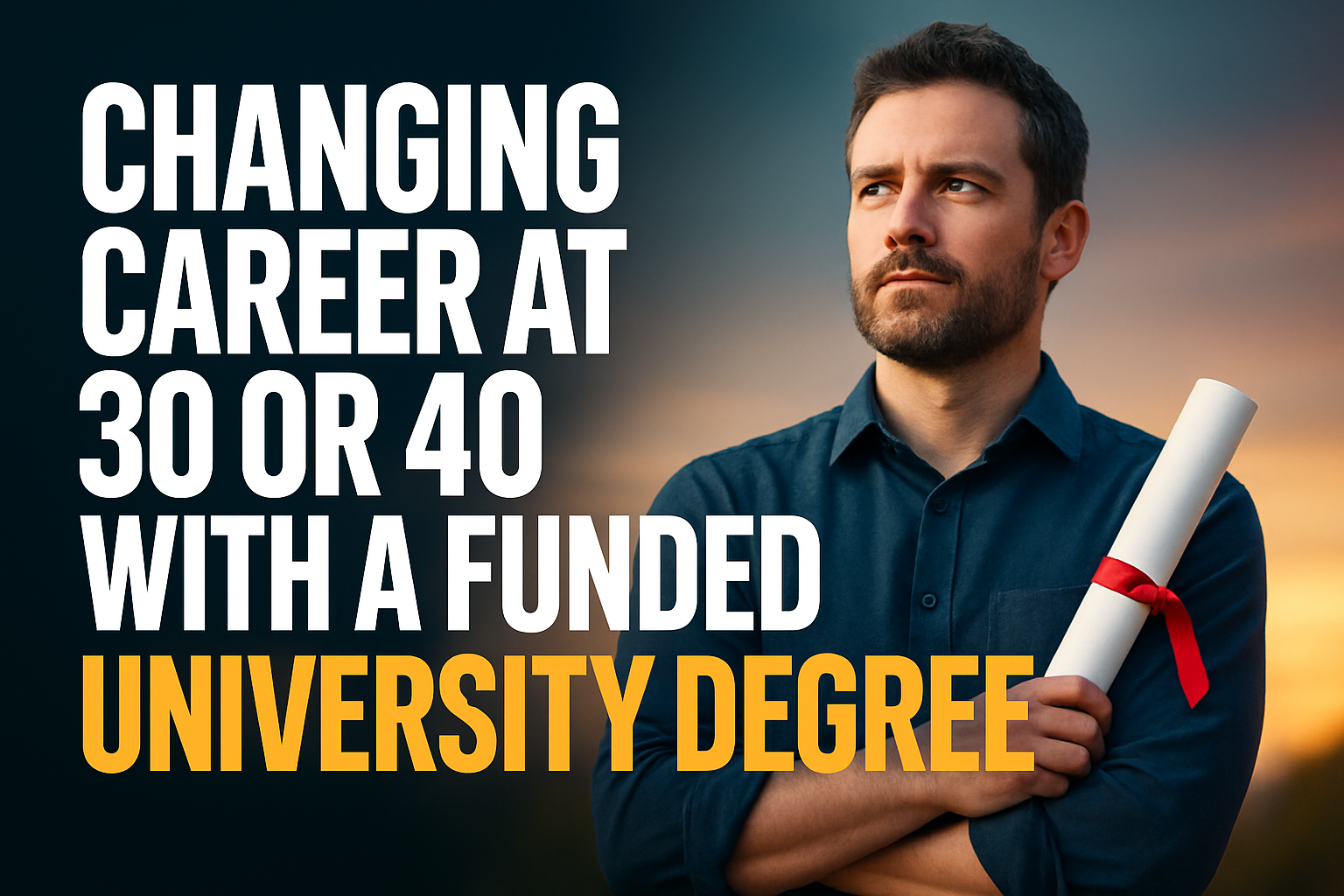 Changing career with a funded degree