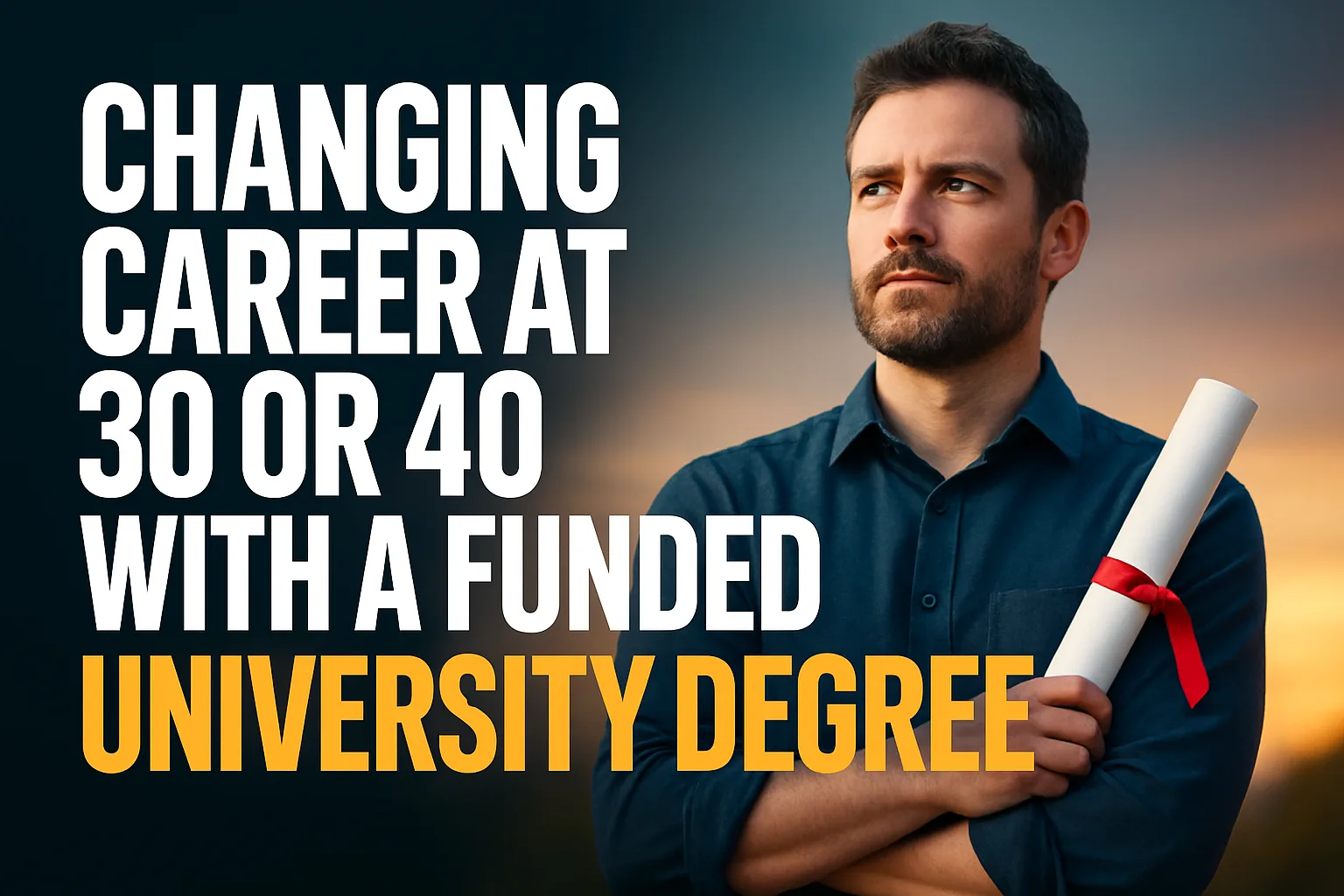 Changing career with a funded degree