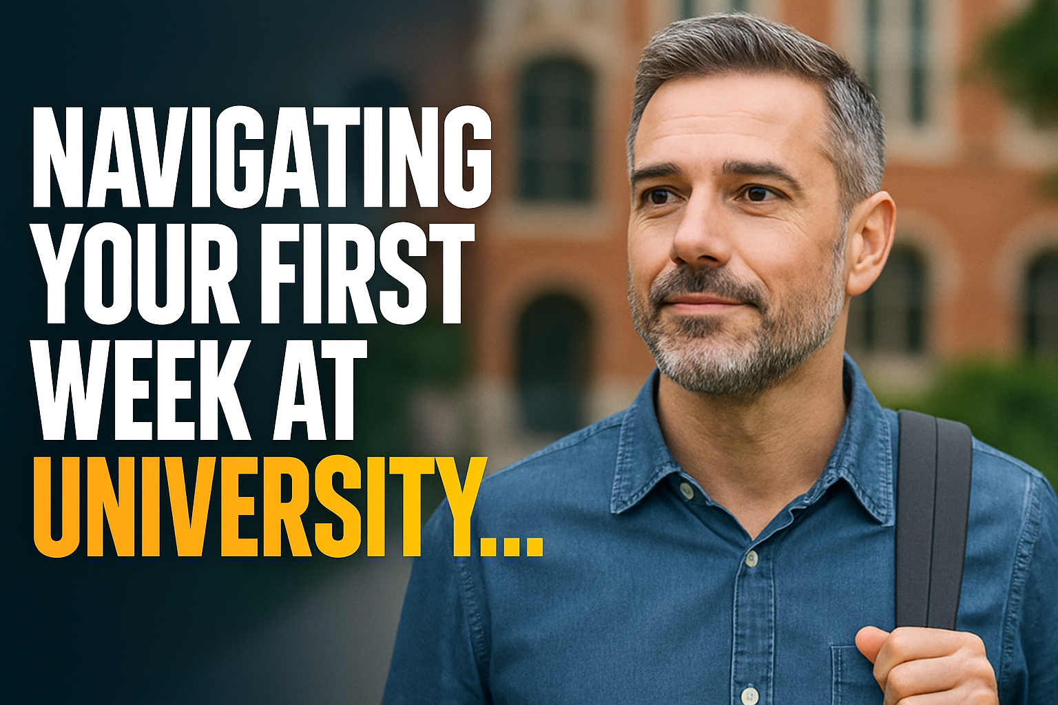 Navigating your first week at university as a mature student