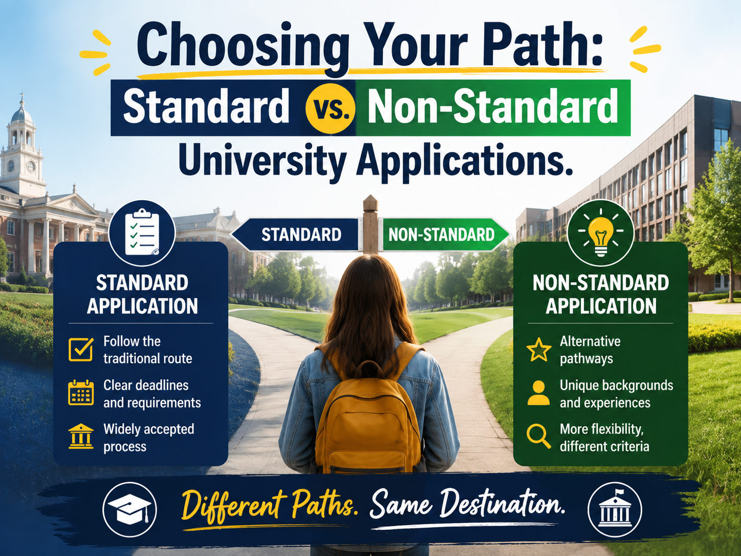 Choosing Your Path: Standard vs. Non-Standard University Applications