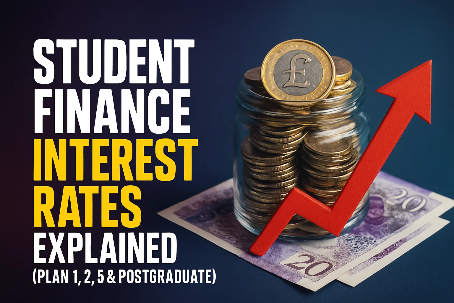 UK student finance interest rates explained for Plan 1, Plan 2, Plan 5 and postgraduate loans 2026/27